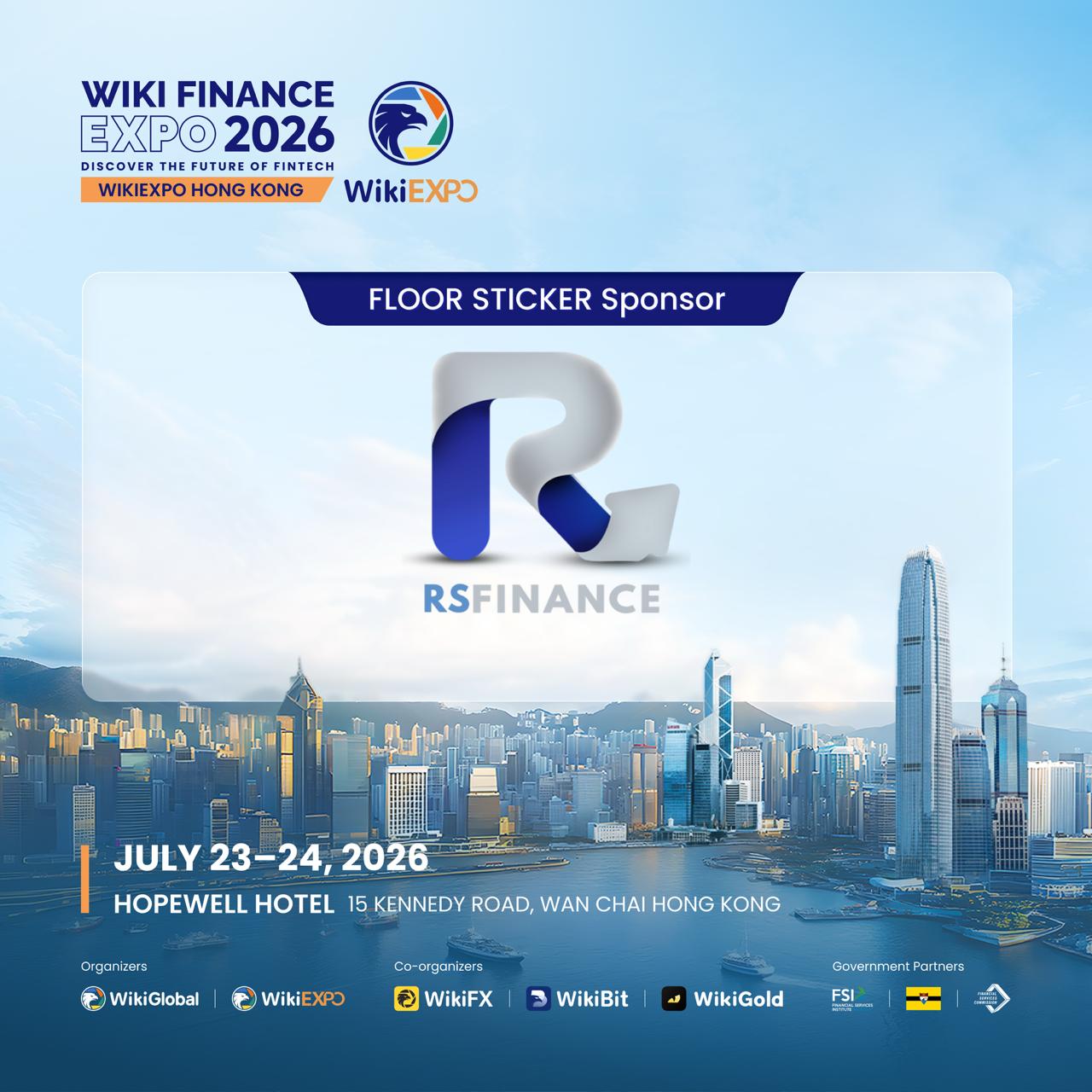 Meet RS Finance at Wiki Expo Hong Kong 2026